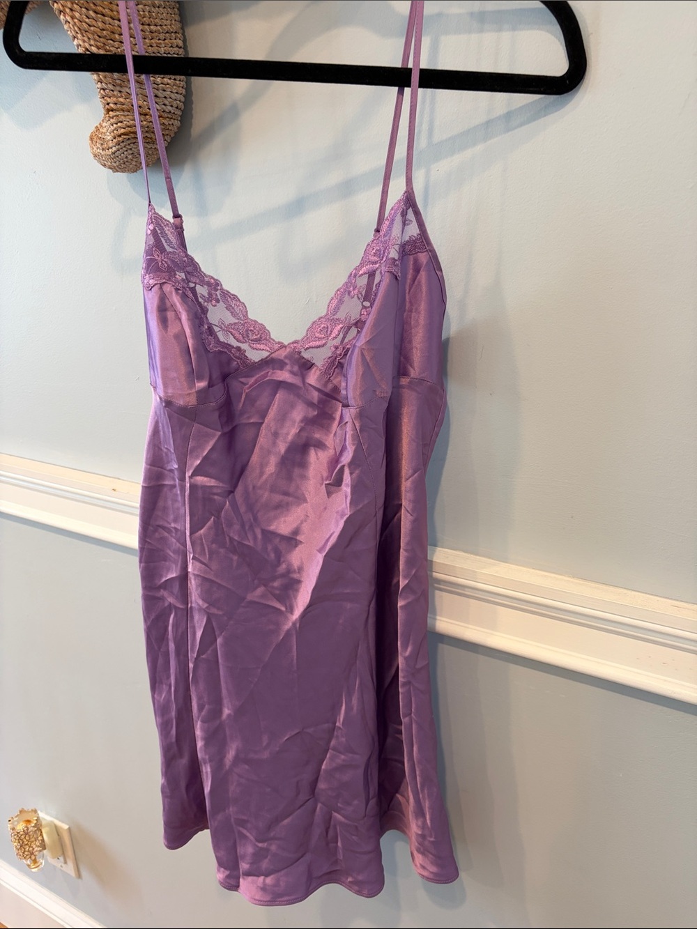Victorias Secret Vintage Women’s Lace Slip Dress - Lavender
